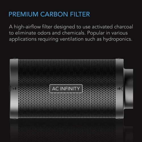 AC Infinity Carbon Filter fi 100mm 360 m3/h filtr węglowy premium