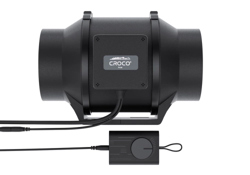 Croco Fan EC BF-100 - wentylator kanałowy + kontroler obrotów 100mm 345m^/h