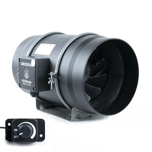 Wentylator kanałowy GOOD FAN 850m3/h 200mm + potencjometr