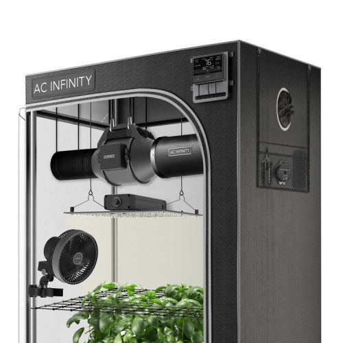 Growbox AC Infinity AI+ 60x60x180 cm – kompletny zestaw uprawowy 115W LED, wentylacja 100 mm, Controller AI+