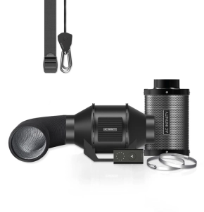 Zestaw wentylacyjny AC Infinity 150mm - wentylator kanałowy z reg. prędkości, filtr węglowy i przewody