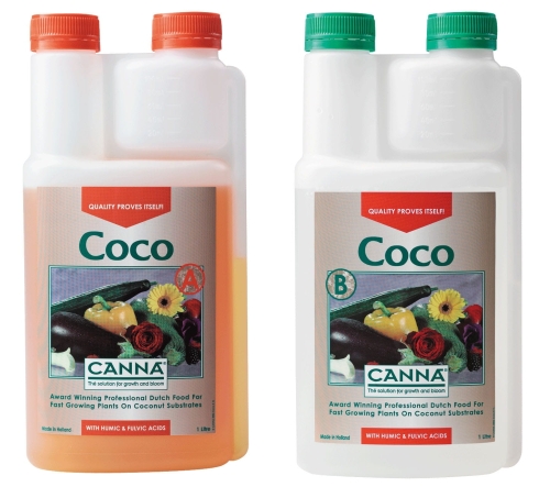 Nawóz Canna Coco A+B 5L - odżywka bazowa do uprawy w kokosie